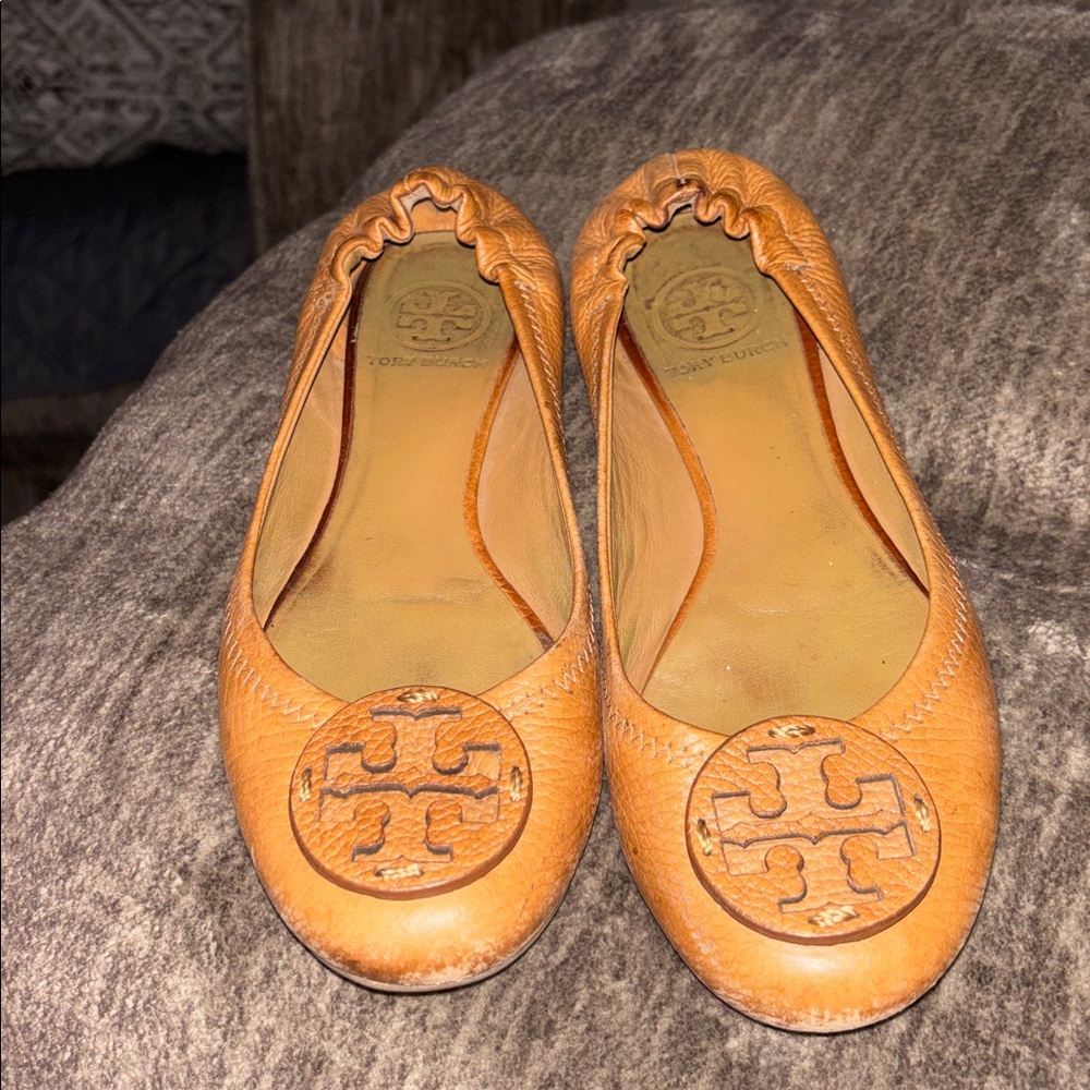Tory Burch Women's Tan Leather Loafers